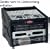 SKB DJ Station: Roto-Mold Shell, 10U Slant Top Rack, 6U Front Rack, Wood Reinforced, Soft Nylon Cover