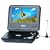 August 7" Portable DVD Player with Freeview & Analogue TV, Built-in Card Reader/USB and Rechargeable Battery