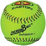 Easton A122609 12 Inch Neon Yellow Softstitch Incrediball Softball (Sold in Dozens)