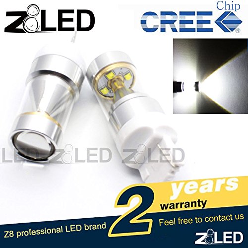 (PACK OF 2) top quality 7440 7441 W21w T20 CREE 30w Auto LED DRL Break Back-up Tail Light