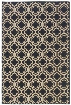 Salonika Grey DB Quatrefoil Rug Rug Size: 5' x 8'