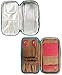 JAVOedge Double Sided Makeup Cosmetic Bag and Jewelry Travel Multi-Function Organizer (Turquoise)