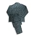Bill Blass - Mens Flannel Pajamas, Charcoal, White