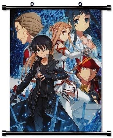 1 X Sword Art Online Anime Fabric Wall Scroll Poster (16" X 22") Inches