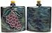 24 Oz. MARA Stoneware COLLECTIBLE Liquor Flask DECANTER Purple GRAPES Fruit DESIGN