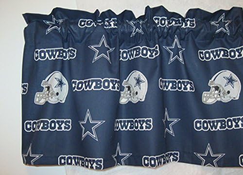 NFL Football Dallas Cowboys Handmade Window Curtain Valance 56"W x 13"L ;P#O455K5/U 7RK-B283528