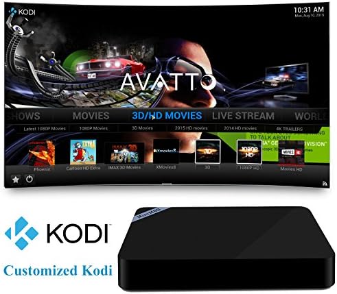 AVATTO Mini M8S II 2 Android 6 6.0 TV Box Amlogic S905X Quad Core A53 CPU 2GB RAM Kodi 16.1 Fully Loaded Unlocked 4K Wifi Streaming Media Player