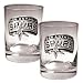 San Antonio Spurs NBA 2pc Rocks Glass Set - Primary Logo by Great American Products