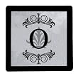 Glass Trivet Regalia Monogram O Glass Trivet Regalia Monogram O