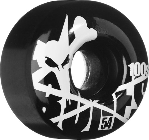 BONES(TM) Wheels "OG 100's" Skateboard Wheels 54mmX34mm Black