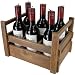 6 Wine Bottle Candles in Wine Crate