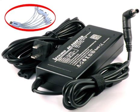 iTEKIRO Laptop AC Power Adapter Notebook Charger for Sony Vaio PCG-Z505SX PCG-Z505V/BP PCG-Z505V/BW PCG-Z505VR/K PCG-Z600 + iTEKIRO 10-in-1 USB Charging Cable