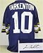 Fran Tarkenton of the Minnesota Vikings Autographed/Hand Signed Custom Purple Jersey