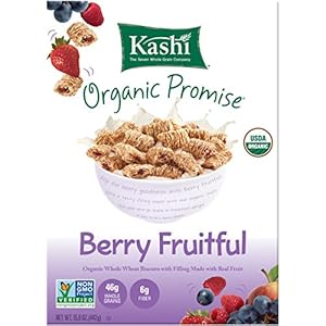 Kashi Organic Promise Cereal, Berry Fruitful, 15.6 Ounce (Pack of 12)