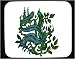 Decorated Mouse Pad with life, sea, snake, underwater, plants