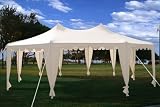29'x21' Octagonal Wedding Party Tent Canopy Gazebo Heavy Duty Water Resistant White-B