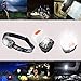 OUTPO 5 Modes Headlight Headlamp Flashlight Led Camping Lantern With 3 AAA Batteries And IP67 Waterproof for Hiking, Camping, Riding, Fishing, Hunting, Running, Outdoor Equipment, Reading