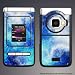 Nokia N75 blue/green abstract Gel skin n75-g60