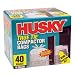 Husky HK18WC040W 18-Gallon True Tie Compactor Bags, 40 Count