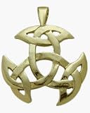 10 Karat Yellow Gold Celtic Galway Knot Pendant with chain