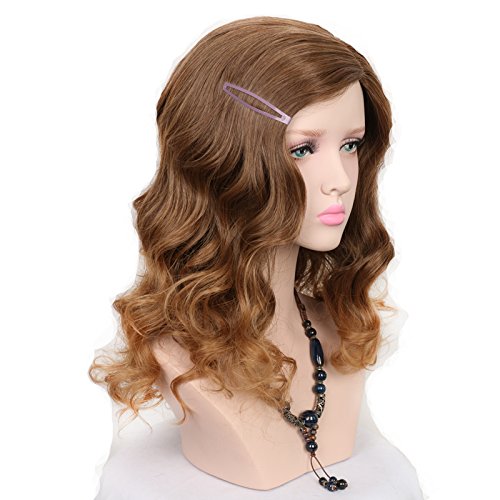 Yuehong-Medium-Brown-Long-Kinky-Curly-Cosplay-Harajuku-Women-Wigs-Synthetic-Hair-Wig