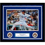 Clayton Kershaw Los Angeles Dodgers Autographed 16x20 Dodgers Game Used Dirt Collage with MLB Debut 5/25/08 Inscription