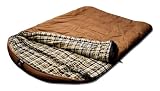 Grizzly 2 Person +25 Degree Canvas Sleeping Bag (Tan)