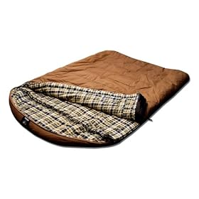 Grizzly 2 Person +25 Degree Canvas Sleeping Bag (Tan)