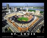 St. Louis Missouri - New Busch Stadium by Mike Smith. Art Print Poster FRAME IT.. 28 inches width by 22 inches height. Highest Quality Art Poster Print