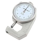 uxcell　ダイヤルシックネスゲージ　膜厚計　0-10mmの測定範囲　0.1mmの精度