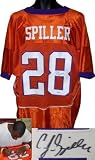 CJ Spiller signed Clemson Tigers Custom Orange Jersey- JSA Hologram - Autographed College Jerseys