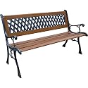 RESIN MESH FLAT BACK PARK BENCH