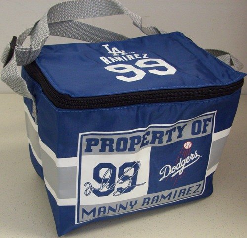Los Angeles Dodgers Lunch Bag: 6 Pack Zipper Cooler