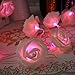 lychee Rose Fairy String Lights for Room Home Garden Christmas Party Decoration (Pink, 2.2m 20Leds)