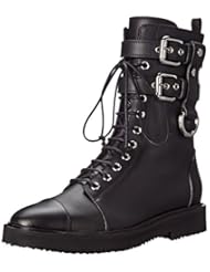 Shoes: Giuseppe Zanotti Womens I57058 Combat Boot, Birel Nero, 10 M US - Giuseppe Zanotti