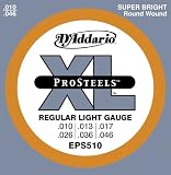 D'Addario EPS510 ProSteels Regular Light Electric Guitar Strings
