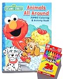 Sesame Street Animals All Around Jumbo Coloring and Activity Book with Cra-Z-Art Crayons