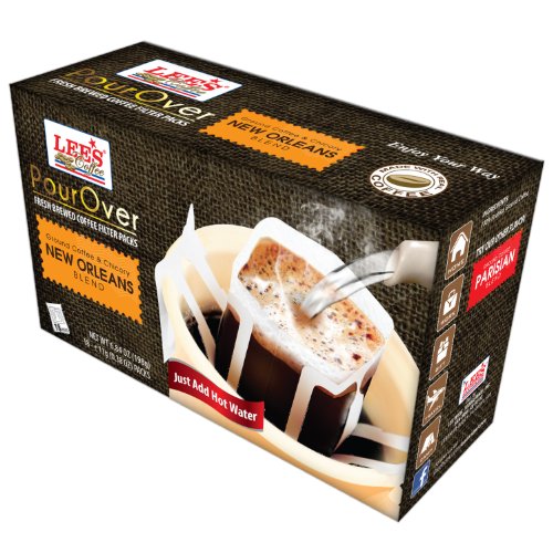 PourOver Fresh Ground Coffee Filter Packs New Orleans Blend 18 Packs bvgmv.jtdj