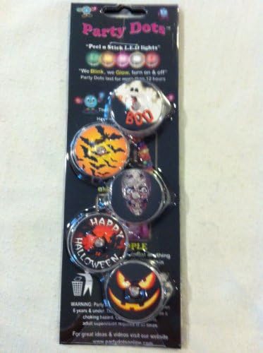 Orange Halloween Party Dots - 4 packs (20 dots)