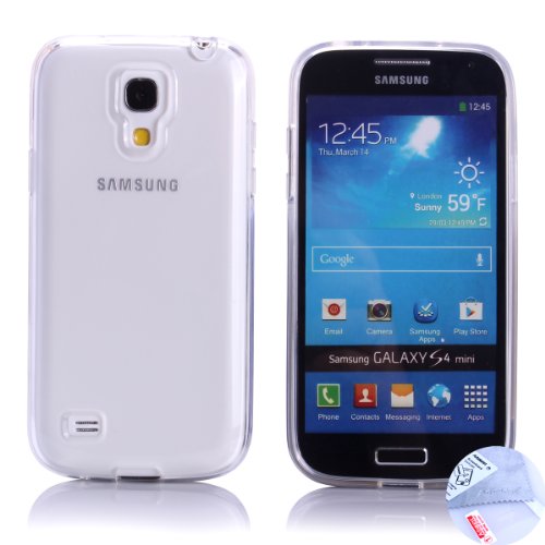 Galaxy S4 Mini Case, ArbalestÂ® Slim Fit Soft TPU Shock-Absorption Protective Case Cover for Samsung Galaxy S4 Mini GT-I9192 / i9195 / i9190 - Clear , Gifts 1X Screen Protector & Cleaning Cloth