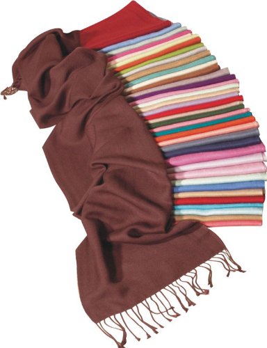 Scarves Fabulous Cashmere Pashmina Scarf / Bandana / Muffler (28x78) - 42 Vibrant Colors