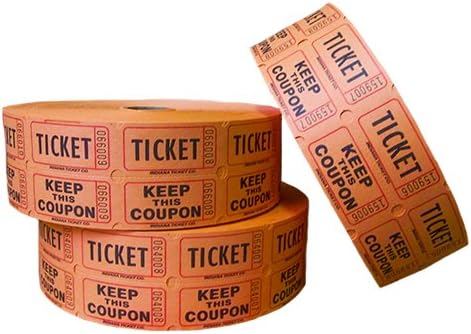 Muncie Novelties Double Roll Tickets - Orange (2000)
