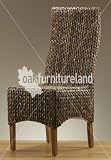 High Back Grass Chair with Light Solid Mango Legs (sold in Pairs only)