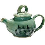 Handcrafted Forest Trees Teapot