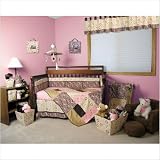 Bundle-96 Sweet Safari Pink Crib Bedding Collection (9 Pieces)