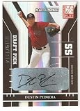 2004 Donruss Elite Extra Edition # 262 Dust Pedroia AU/1114 RC - Boston Red Sox - Rookie Baseball Card (Rare Autograph Card - Serial #d 0919/1114)