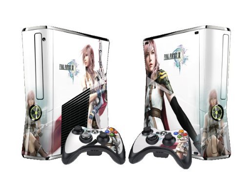 Final fantasy Protector Skin Decal Sticker for Xbox 360 Slim (1 piece for the game console & 2 pieces for 2 controllers)