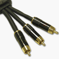 Impact Acoustics SonicWave RCA Audio/Video Interconnect - Video / audio cable - RCA (M) - RCA (M) - 100 ft - charcoal