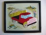 Vintage Child Guidance Dump Truck Magnetic Puzzle Plaque