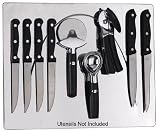Stuck On Tools KB12CH01 - Kitchen Board - Chrome Stainless Steel